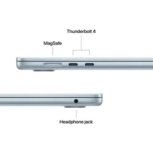 Лаптоп, Apple MacBook Air 15.3: Apple M5 chip with 10-core CPU and 10-core GPU, 24GB, 1TB SSD - Sky Blue - image 3