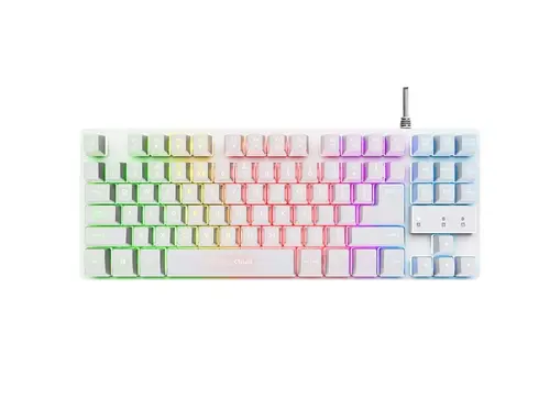 Клавиатура, TRUST GXT833 Thado TKL Keyboard, White US - image 1