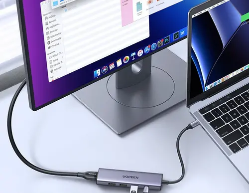 МУЛТИФУНКЦИОНАЛЕН АДАПТЕР 5in1 HDMI/USB A/C PD CM511 UGREEN - image 1