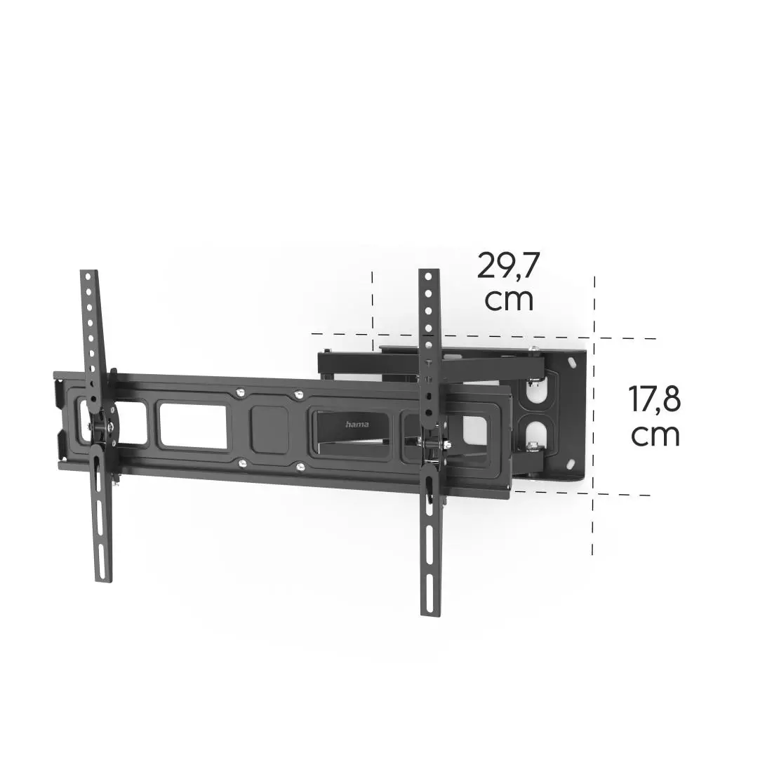 Стенна стойка за TV HAMA, 216 см (85”), до 50 кг, въртяща се, накланяща се, издърпваща се - image 13