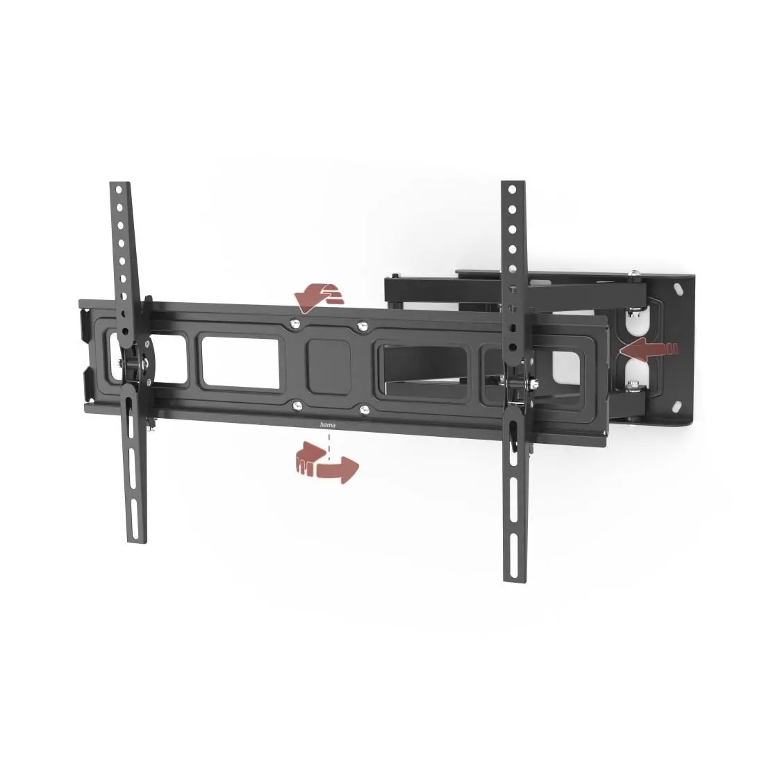 Стенна стойка за TV HAMA, 216 см (85”), до 50 кг, въртяща се, накланяща се, издърпваща се - image 3