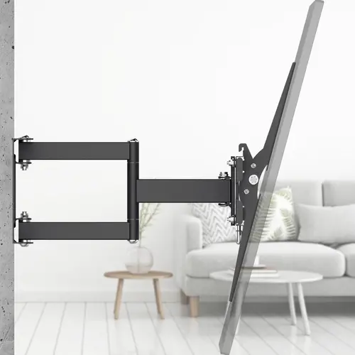 Стенна стойка за TV HAMA, 216 см (85”), до 50 кг, въртяща се, накланяща се, издърпваща се - image 5