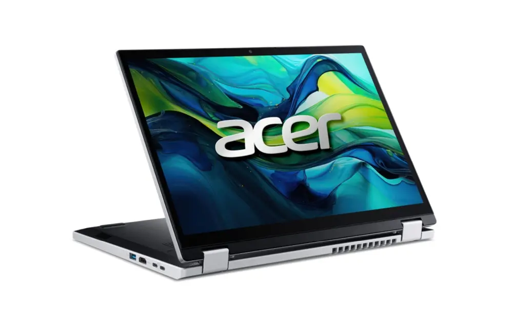 Лаптоп, Acer Aspire Go Spin 14, AGSP14-31PT-3593, Intel i3 N355( up to 3.9GHz, 6MB), 14'' WUXGA (1920x1200) IPS Touch (pen supportive), 8GB DDR5 on board, SSD 256GB, HD Web cam, WiFi6 ax, BT 5.2, Win 11 Home - image 1