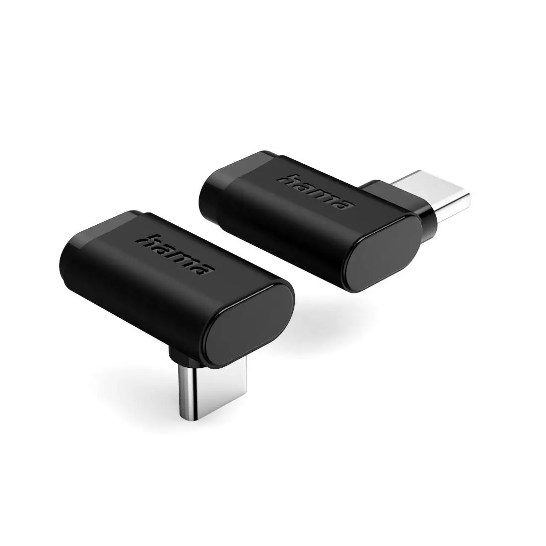 HAMA Αντάπτορας 90°C USB-C, USB 3.2 Gen2, 10 Gbit/s, 5 A, 240 W, σετ των 2