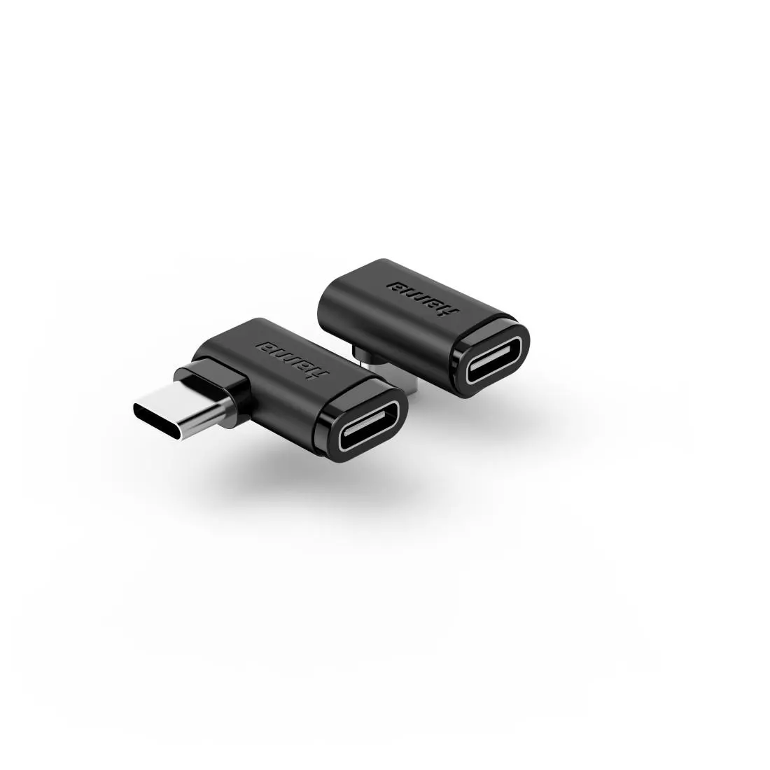 HAMA Адаптер 90°C USB-C, USB 3.2 Gen2, 10 Gbit/s, 5 A, 240 W, комплект от 2 - image 1