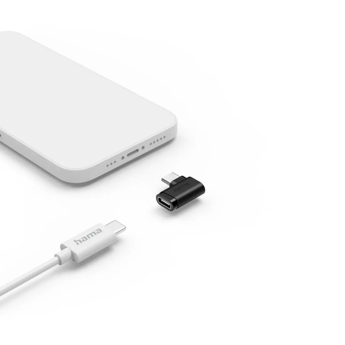 HAMA Адаптер 90°C USB-C, USB 3.2 Gen2, 10 Gbit/s, 5 A, 240 W, комплект от 2 - image 3