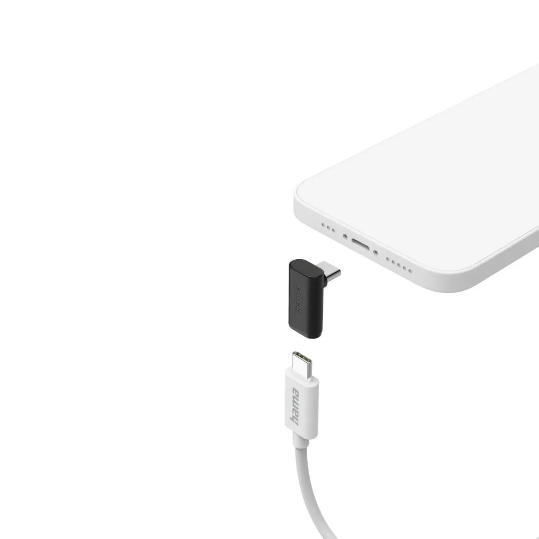 HAMA Адаптер 90°C USB-C, USB 3.2 Gen2, 10 Gbit/s, 5 A, 240 W, комплект от 2 - image 8