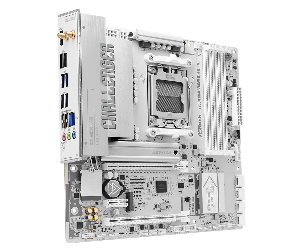 Дънна платка ASRock B850M CHALLENGER WIFI WHITE socket AM5 - image 1