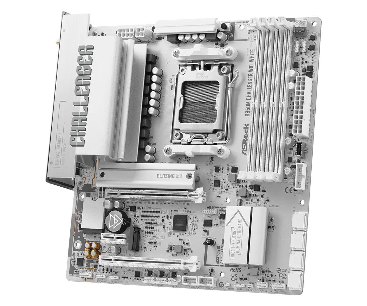 Дънна платка ASRock B850M CHALLENGER WIFI WHITE socket AM5 - image 2