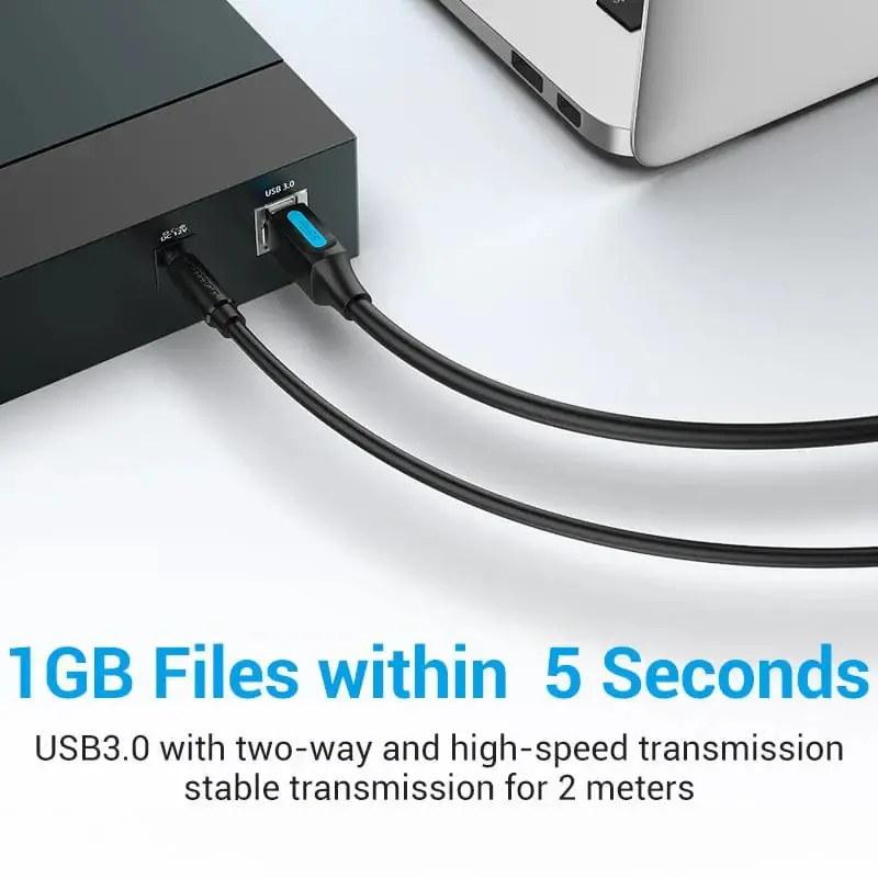 Vention Кабел USB 3.0 AM / BM - 0.5M Black - COOBD - image 5