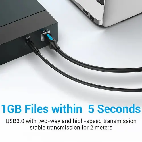 Vention Кабел USB 3.0 AM / BM - 0.5M Black - COOBD - image 5