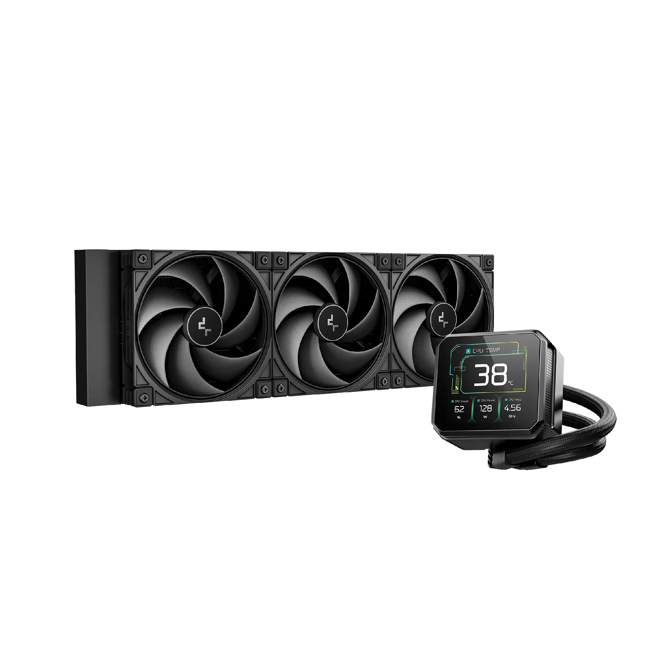 DeepCool водно охлаждане Water Cooling SPARTACUS 360 - 3.4 inch IPS Display