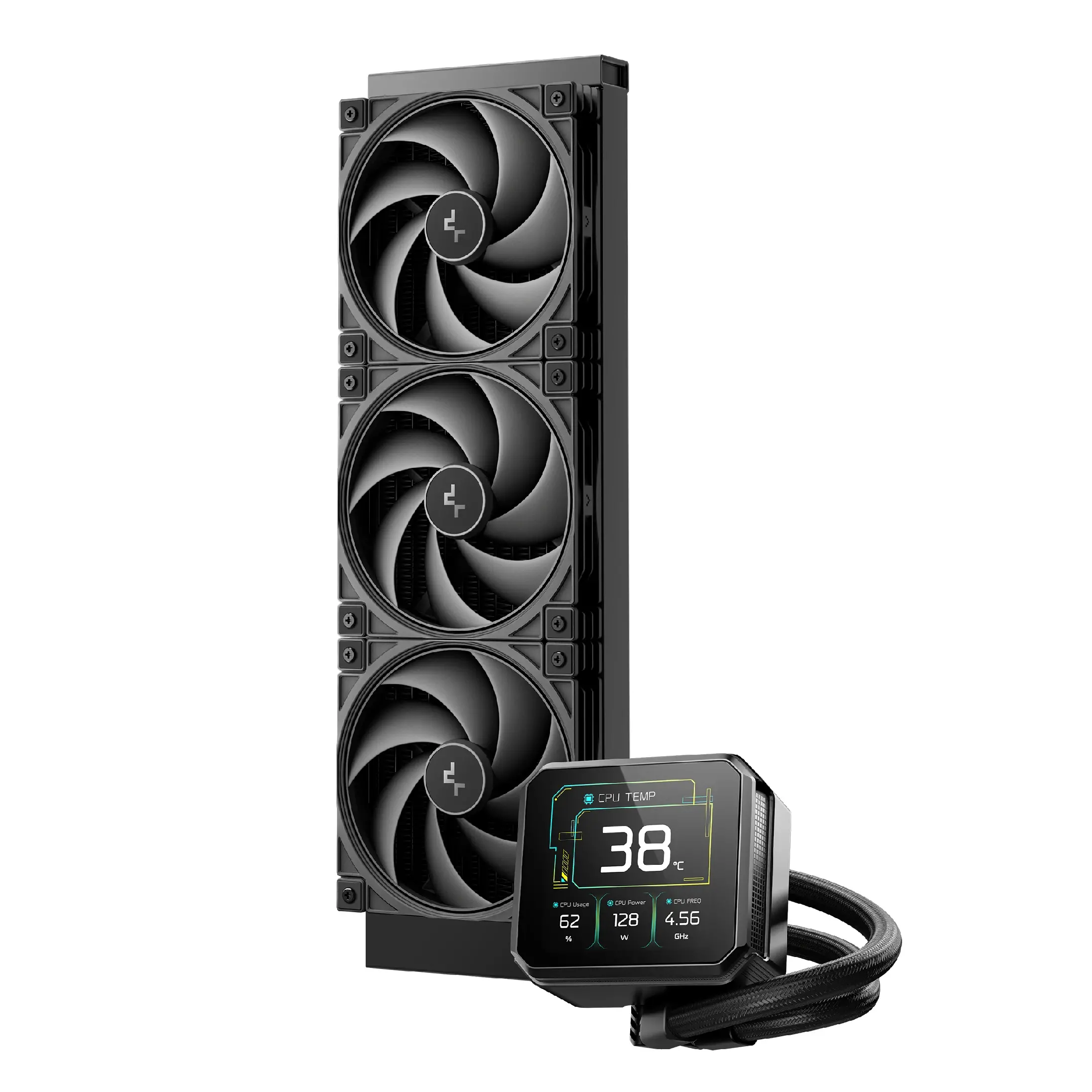 DeepCool водно охлаждане Water Cooling SPARTACUS 360 - 3.4 inch IPS Display - image 1