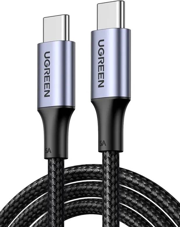 ПЛЕТЕН USB-C/USB-C КАБЕЛ 5А 100W ДЪЛЖИНА 2М US316 UGREEN
