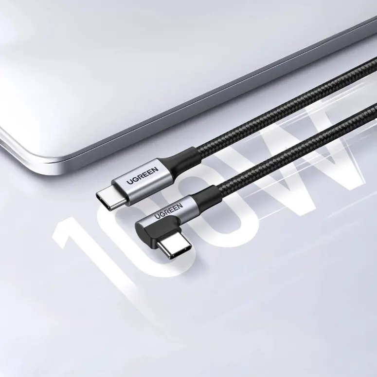 ΠΛΕΚΤΟ ΚΑΛΩΔΙΟ USB-C/USB-C 5A 100W 90 ΜΟΙΡΩΝ ΜΗΚΟΣ 2M US334 UGREEN - image 2