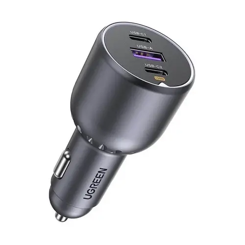 ЗАРЯДНО УСТРОЙСТВО ЗА КОЛА 2xUSB-C+1xUSB A 130W EC705 UGREEN