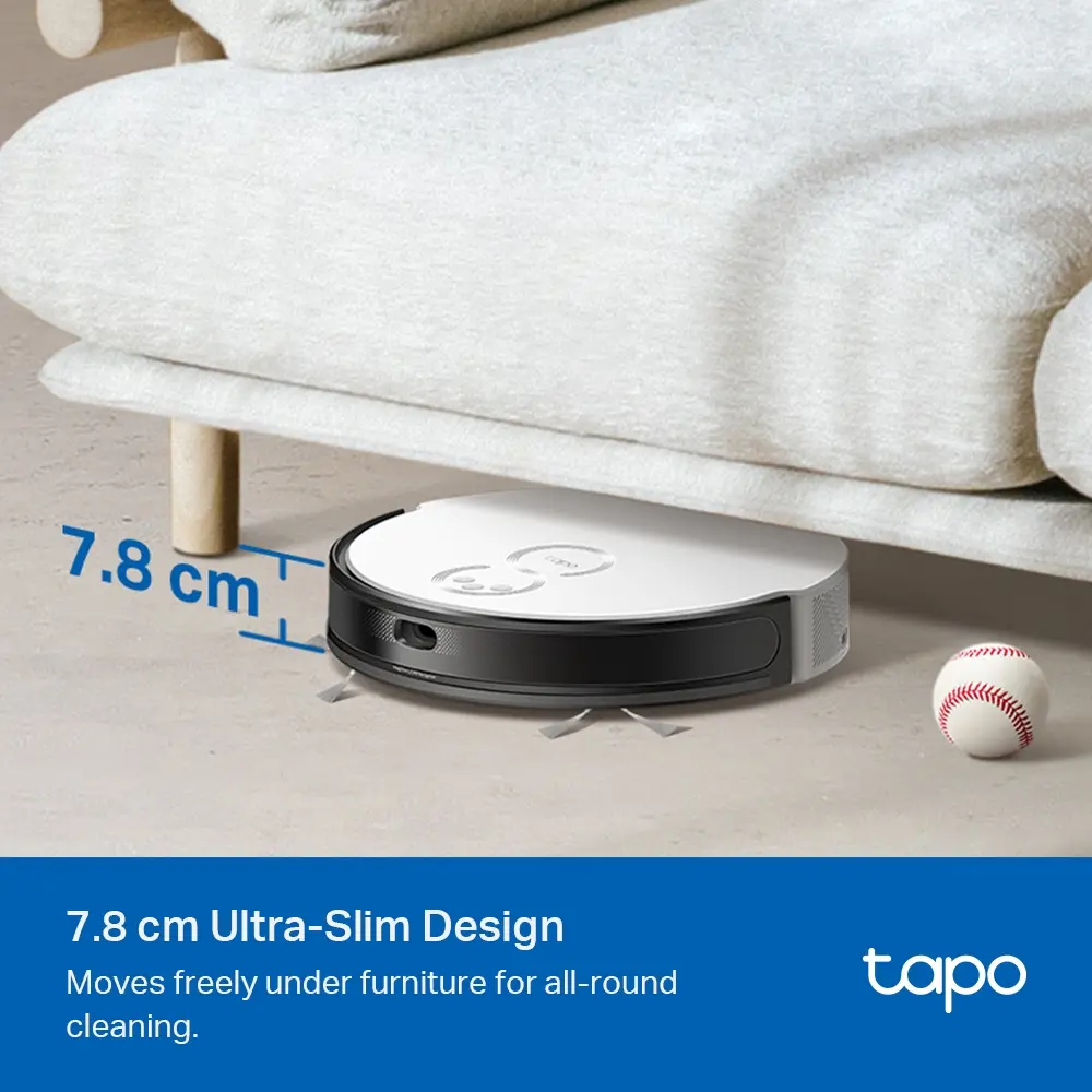 Прахосмукачка робот TP-Link Tapo RV20 Mop, MagSlim LiDAR, 2700pa, 3 часа, 7.8 cm - image 8