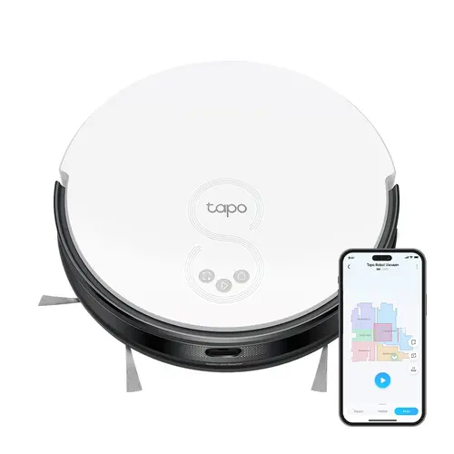 Aspirator robot TP-Link Tapo RV20 Mop, MagSlim LiDAR, 2700pa, 3 ore, 7.8 cm - 1