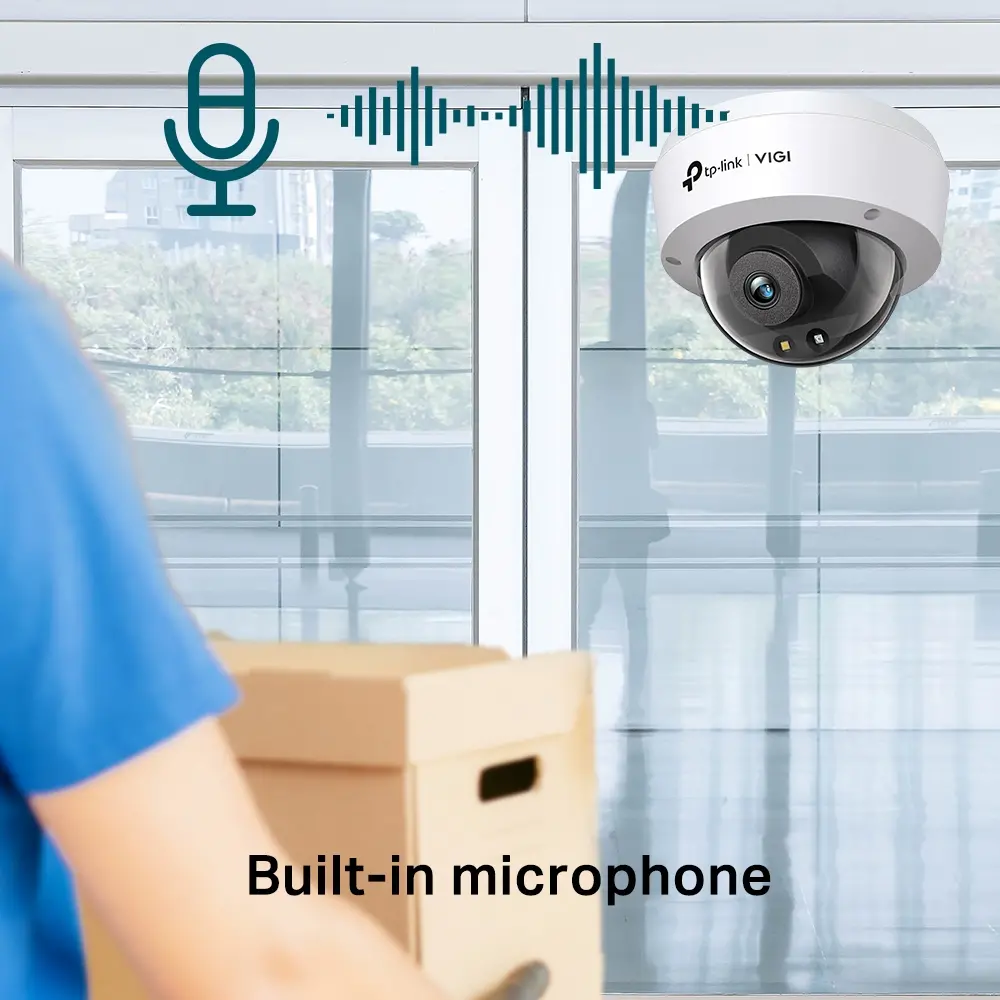 Камера TP-Link VIGI C240(2.8mm),4MP, куполна,Color, PoE/12V DC, IR до 30м.,ONVIF - image 6