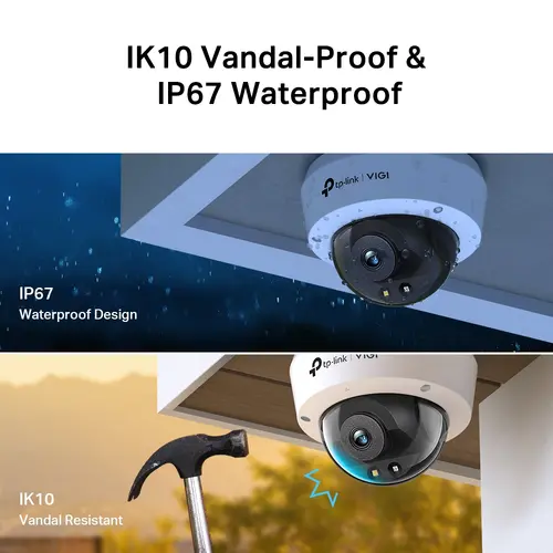 Камера TP-Link VIGI C240(2.8mm),4MP, куполна,Color, PoE/12V DC, IR до 30м.,ONVIF - image 7