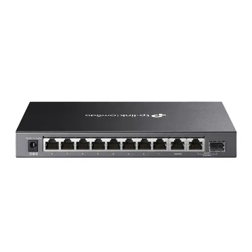 Комутатор TP-LinkDS110GMP, 8x1Gb PoE+, неуправляем, рак