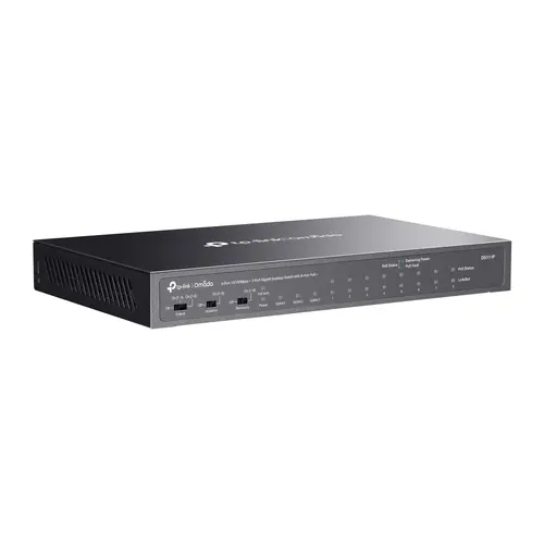 Комутатор TP-Link DS111P, Omada 8-портов 10/100Mbps с 3-портов PoE+ - image 2
