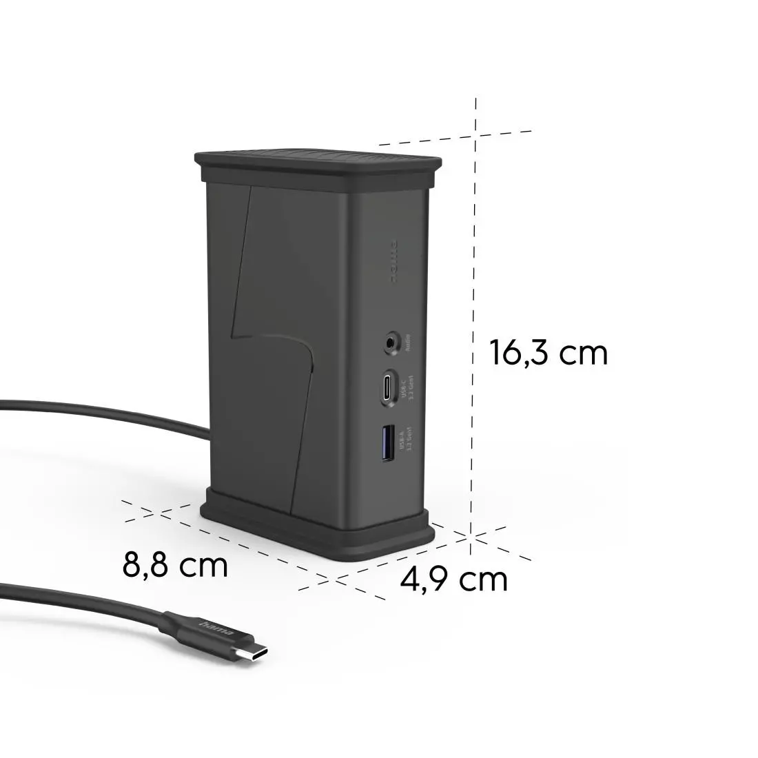 HAMA Докинг станция USB-C "Connect2Office Black", 9 порта, 2x HDMI™, USB-A, USB-C, LAN - image 10