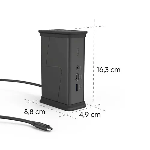HAMA Докинг станция USB-C "Connect2Office Black", 9 порта, 2x HDMI™, USB-A, USB-C, LAN - image 10