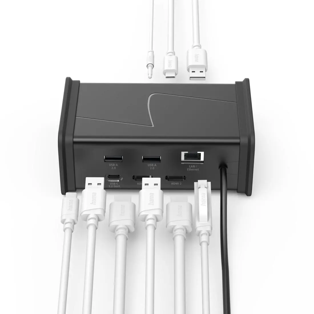 HAMA Докинг станция USB-C "Connect2Office Black", 9 порта, 2x HDMI™, USB-A, USB-C, LAN - image 2