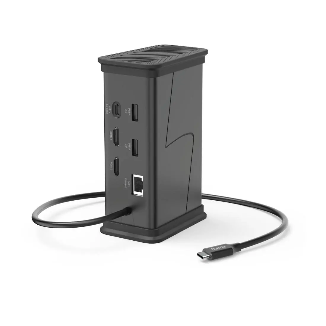 HAMA Докинг станция USB-C "Connect2Office Black", 9 порта, 2x HDMI™, USB-A, USB-C, LAN - image 6