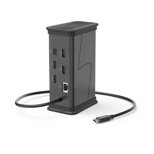 HAMA Докинг станция USB-C "Connect2Office Black", 9 порта, 2x HDMI™, USB-A, USB-C, LAN - image 6