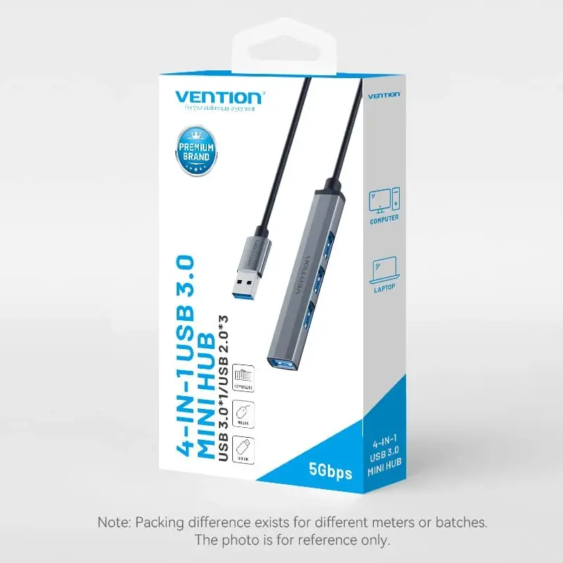 Vention хъб USB3.0 HUB 4 port Aluminium - CKOHB - image 10