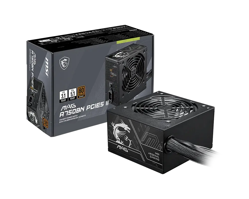 Кутия за компютър, PSU MSI MAG A750BN PCIE5 II - image 3