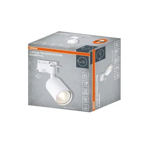ΦΩΤΙΣΤΙΚΟ LED ΓΙΑ ΡΑΓΑ 1PHASE TRACKING SPOT ELEMENTAL GU10 6W ΛΕΥΚΟ LEDVANCE - 3