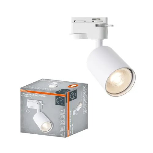 РЕЛСОВА LED ЛАМПА 1PHASE TRACKING SPOT ELEMENTAL GU10 6W WHITE LEDVANCE