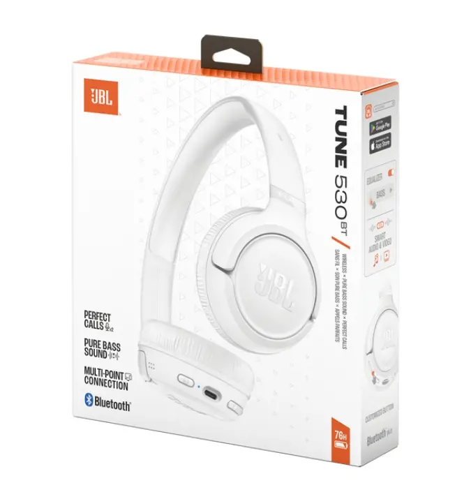 Слушалки, JBL TUNE 530BT WHT Wireless on-ear Bluetooth headphones - image 9