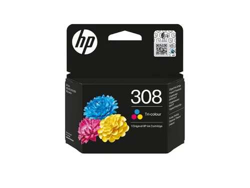 HP 308 Tri-color Original Ink Cartridge - image 1