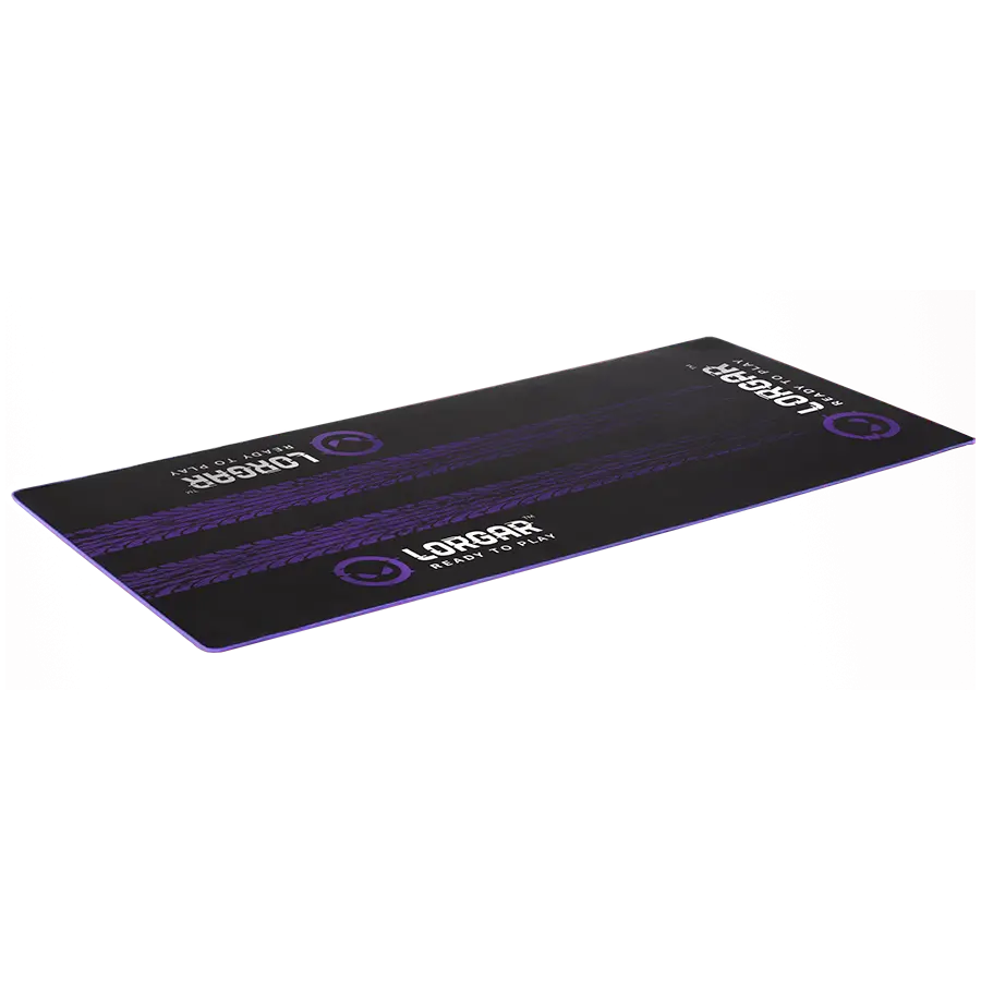LORGAR RX1FM, Sim Racing Floor Mat Advanced, Stitched edge, 1,700X700X3 mm, Black/purple - image 1