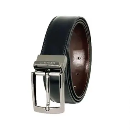 Мъжки двулицев колан - черено / кафяво Pierre Cardin , 100 см