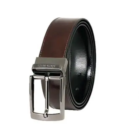 Мъжки двулицев колан - черено / кафяво Pierre Cardin , 120 см - image 1