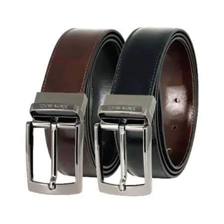 Мъжки двулицев колан - черено / кафяво Pierre Cardin , 120 см - image 2