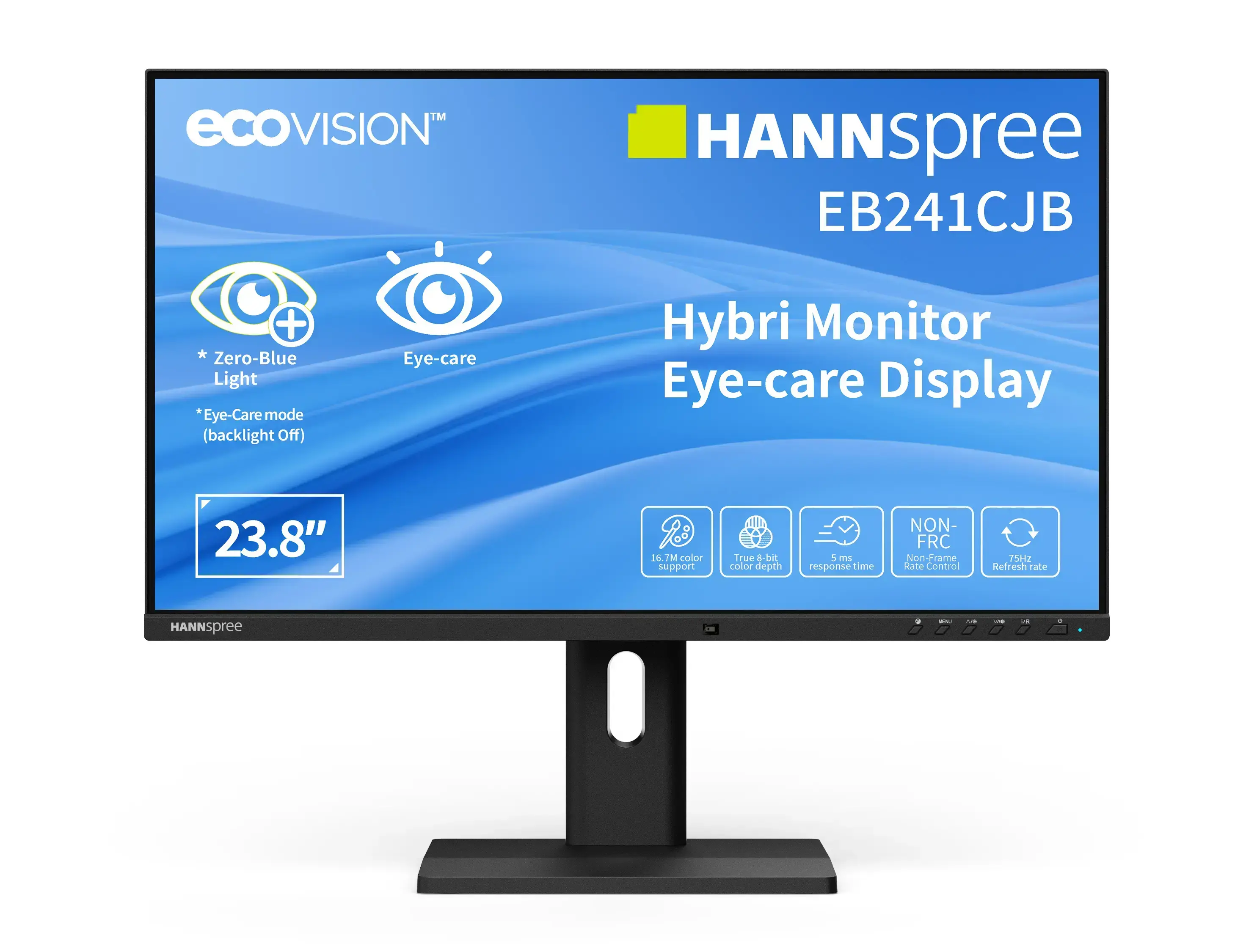 Monitor Hybrid Hannspree EB241CJB - 24" ecoVision TN, FHD(1920x1080), 75Hz, USB-C