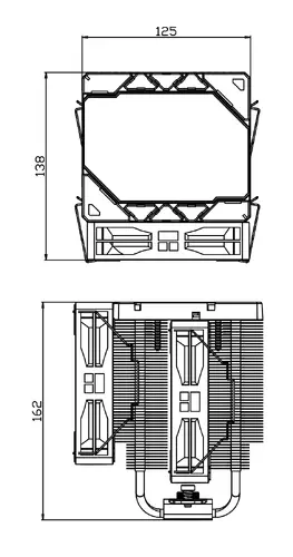 Thermalright cooler CPU Peerless Assassin 120 Vision ARGB - Dual-Tower - afișaj de 2.8 inch, LGA1851/AM5 - 3