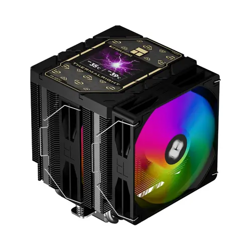 Thermalright ψύκτρα επεξεργαστή Peerless Assassin 120 Vision ARGB - Dual-Tower - οθόνη 2.8 ιντσών, LGA1851/AM5 - 1