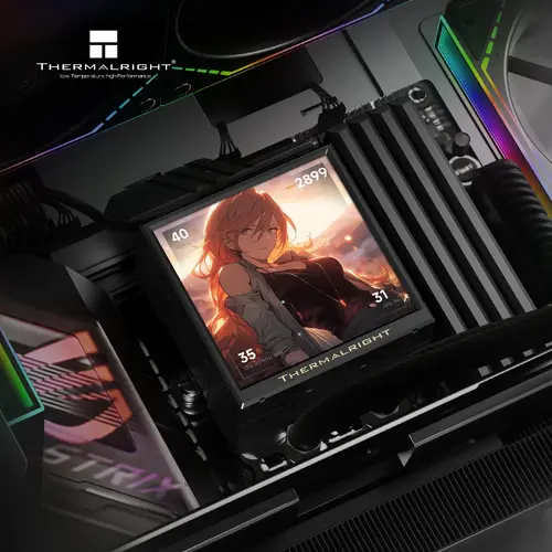 Thermalright водно охлаждане Water Cooling Peerless Vision 360 ARGB Black - 3.95 inch IPS LCD Display - image 2