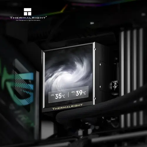 Thermalright Răcire cu apă Peerless Vision 360 ARGB Negru - Display IPS LCD 3.95 inch - 4