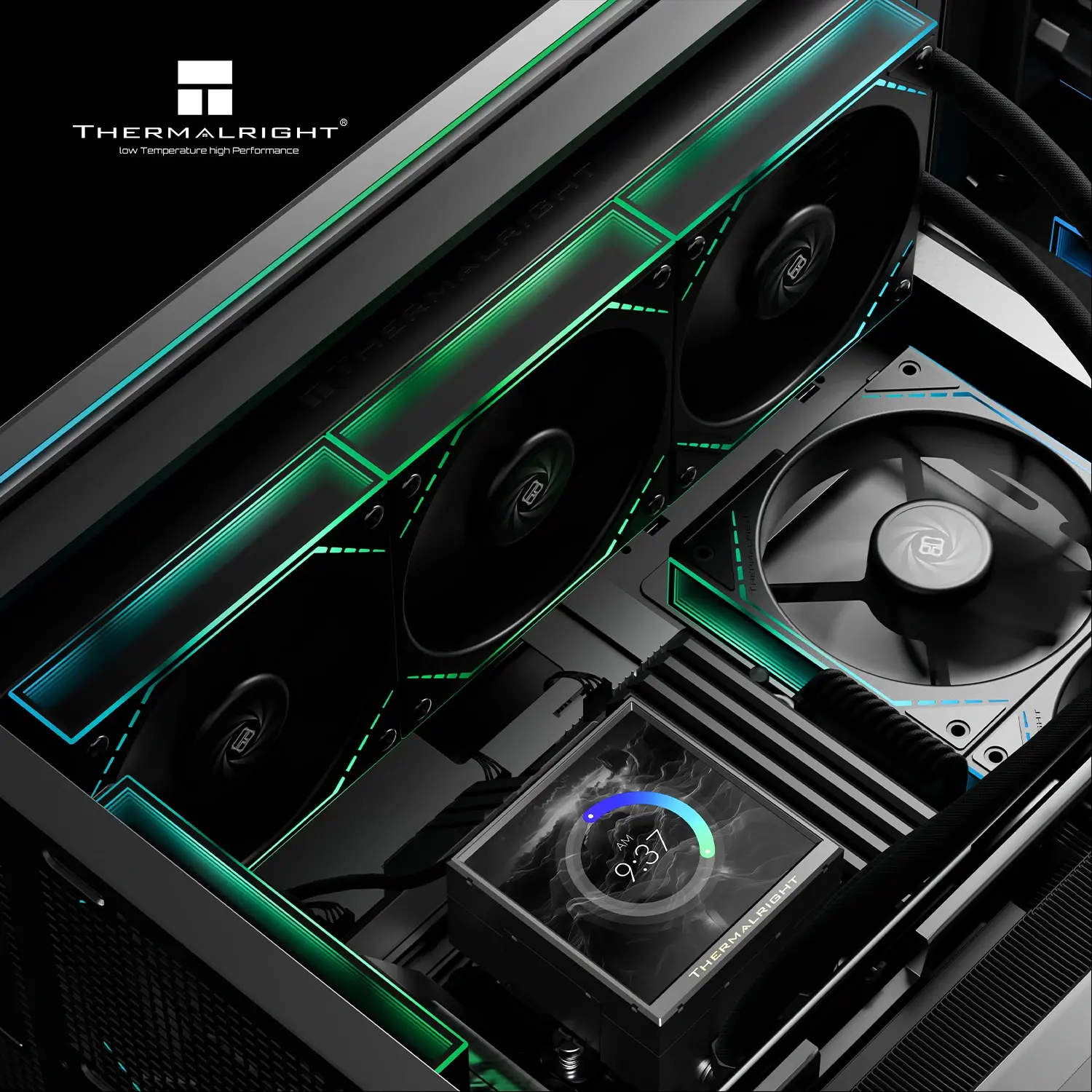 Thermalright водно охлаждане Water Cooling Peerless Vision 360 ARGB Black - 3.95 inch IPS LCD Display - image 7