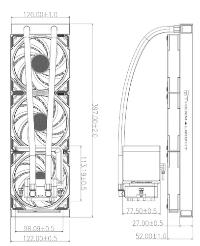 Thermalright водно охлаждане Water Cooling Levita Vision 360 ARGB Black - 6.67 inch Curve AMOLED Display - image 5