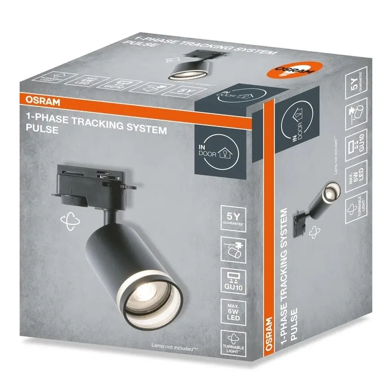 РЕЛСОВО LED ОСВЕТИТЕЛНО ТЯЛО 1PHASE TRACKING SPOT PULSE GU10 BLACK LEDVANCE - image 2