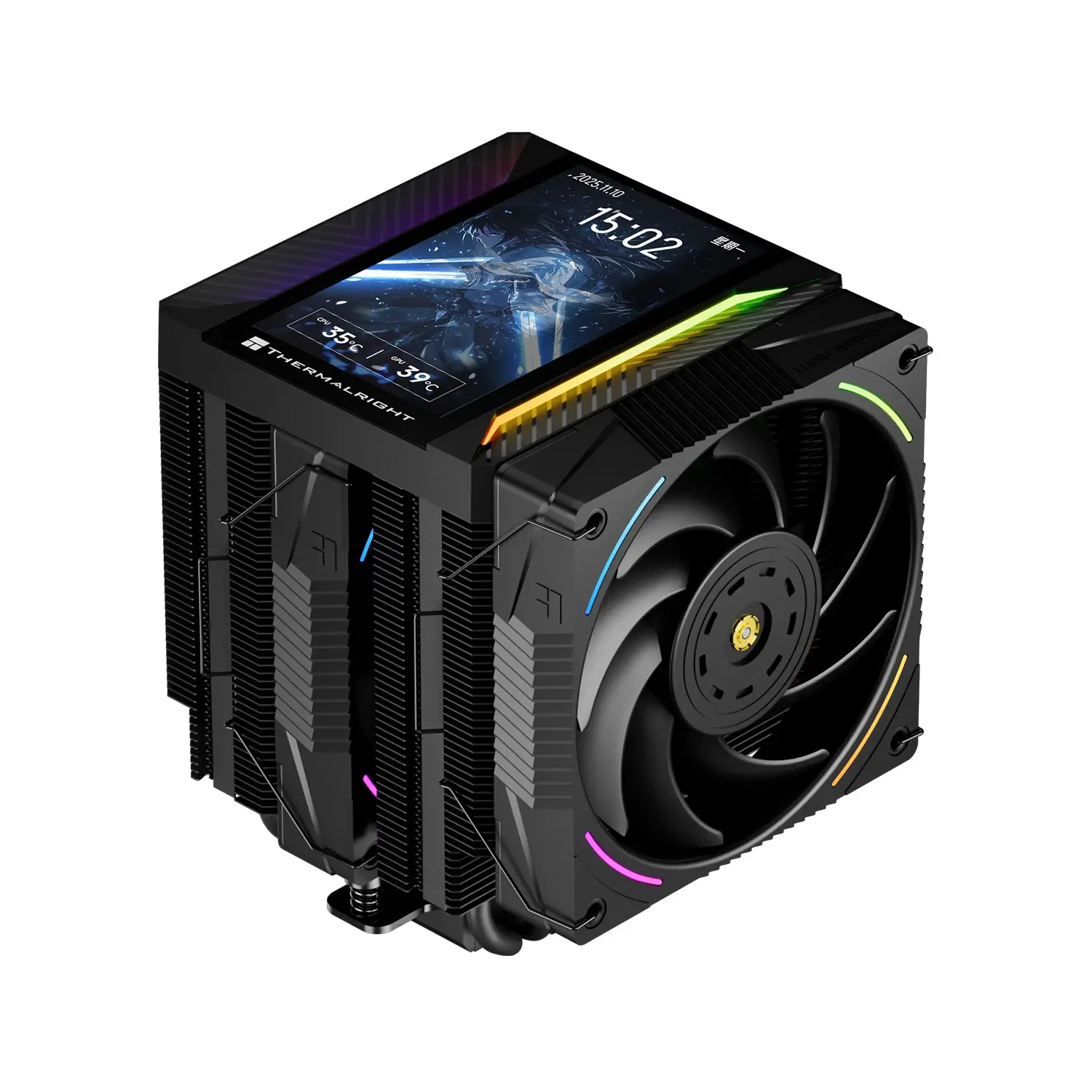 Thermalright cooler CPU Cooler Peerless Assassin 120 Vision MAX ARGB - Dual-Tower - display 5 inch, LGA1851/AM5